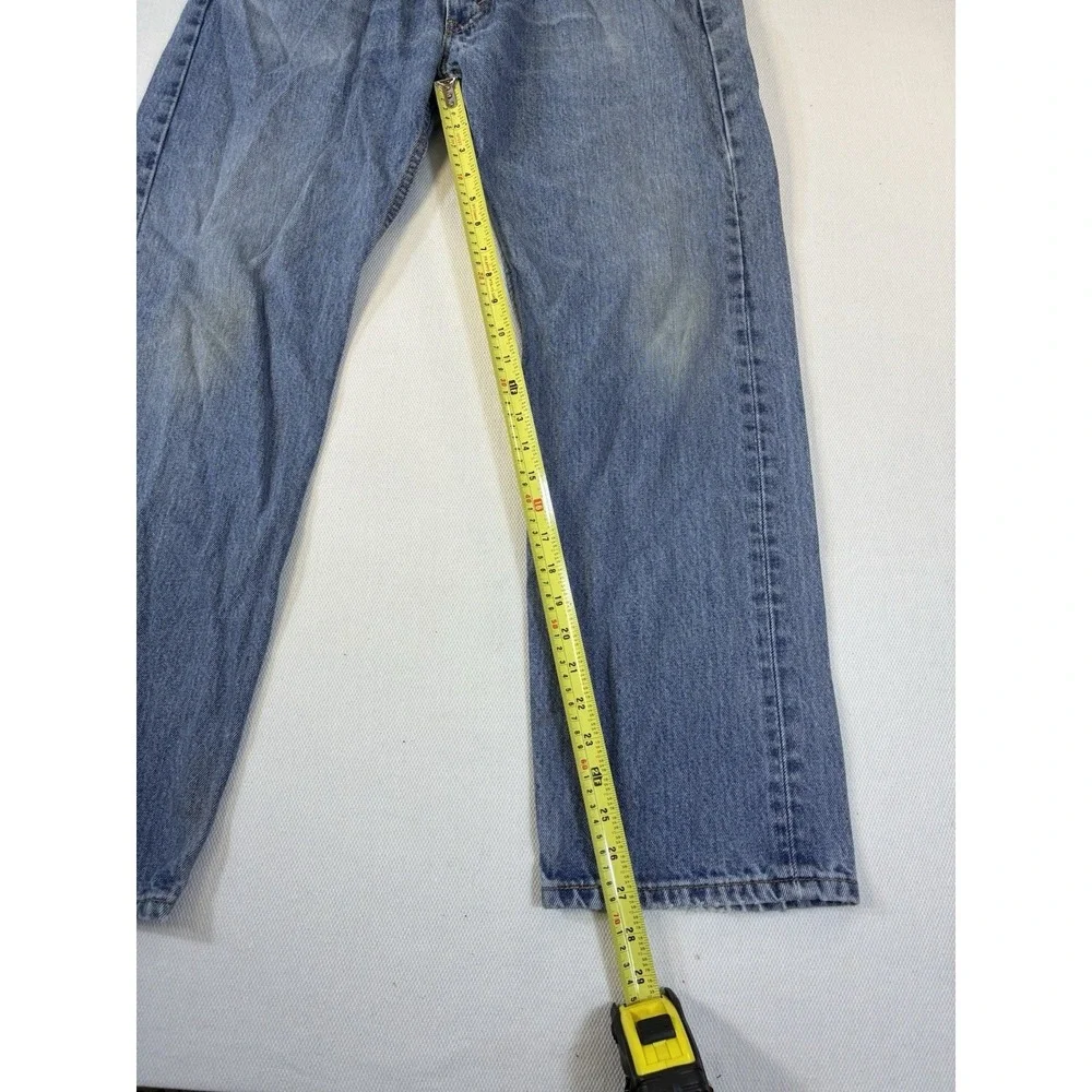 Levi's 505 Regular Fit Jeans Mens‎ 36x30 Blue Light Wash Straight Denim